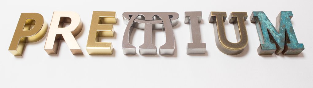 Applelec's built-up metal letter finish options, News